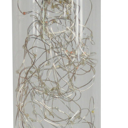 13" Silver Metal Column LED Rope Table Lamp With Clear HomeRoots