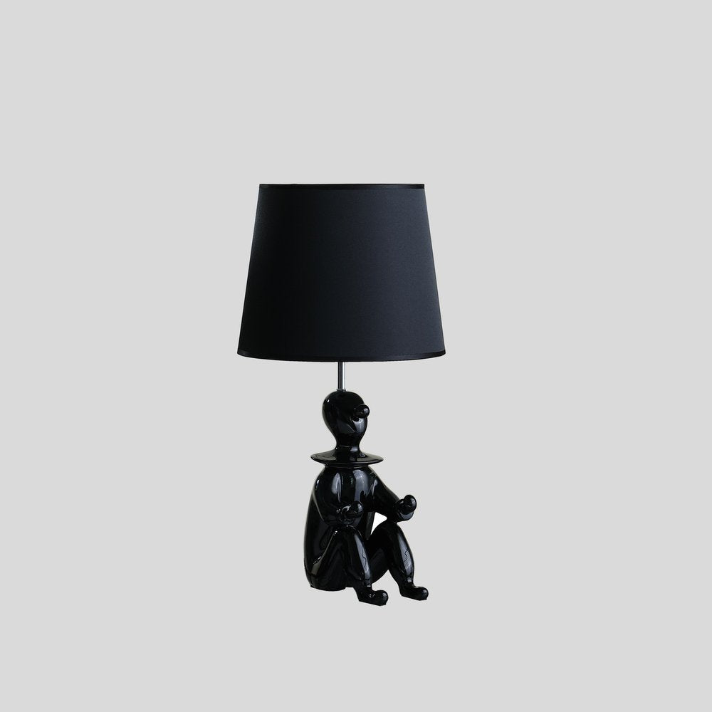21” Black Sculptural Clown Phone Holder Desk Lamp — view 1