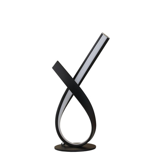 17" Black Bedside Led Table Lamp HomeRoots
