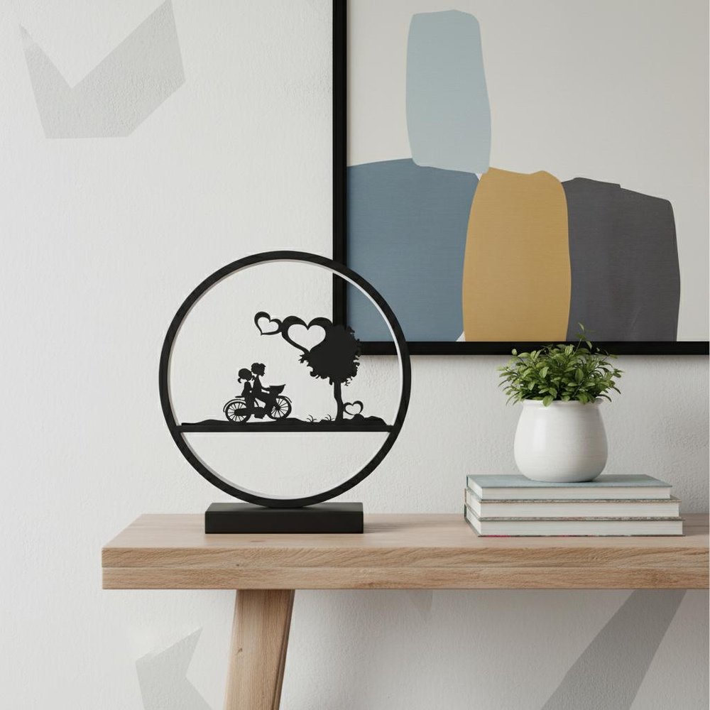 13" Black Bedside Led Table Lamp HomeRoots