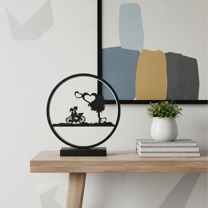 13" Black Bedside Led Table Lamp HomeRoots