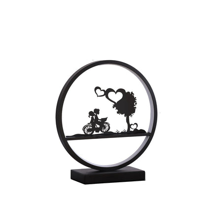 13" Black Bedside Led Table Lamp HomeRoots