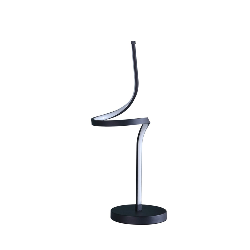 22" Black Bedside Led Table Lamp — view 1