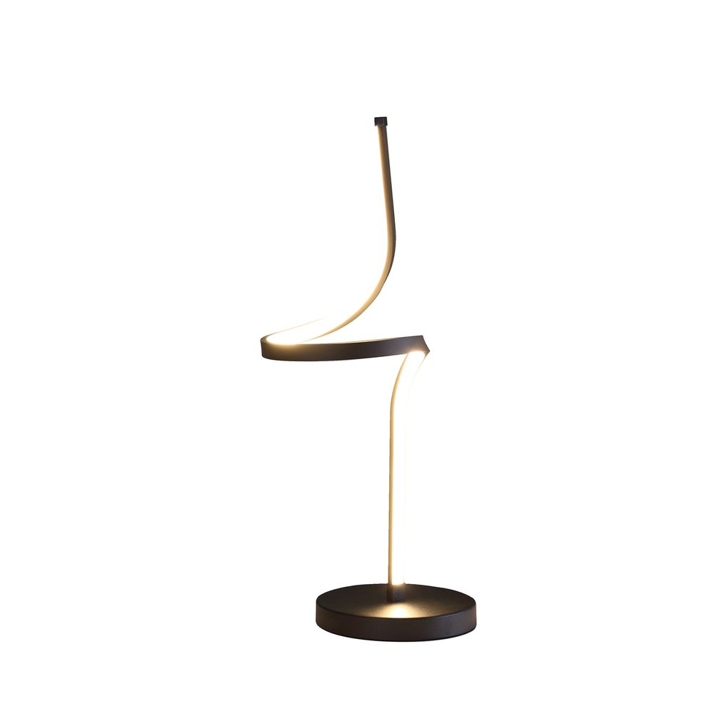 22" Black Bedside Led Table Lamp HomeRoots