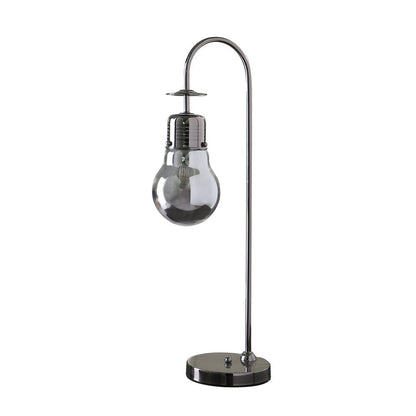 29" Black Metal Vintage Streetlight Desk Lamp HomeRoots