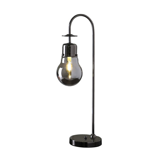 29" Black Metal Vintage Streetlight Desk Lamp HomeRoots