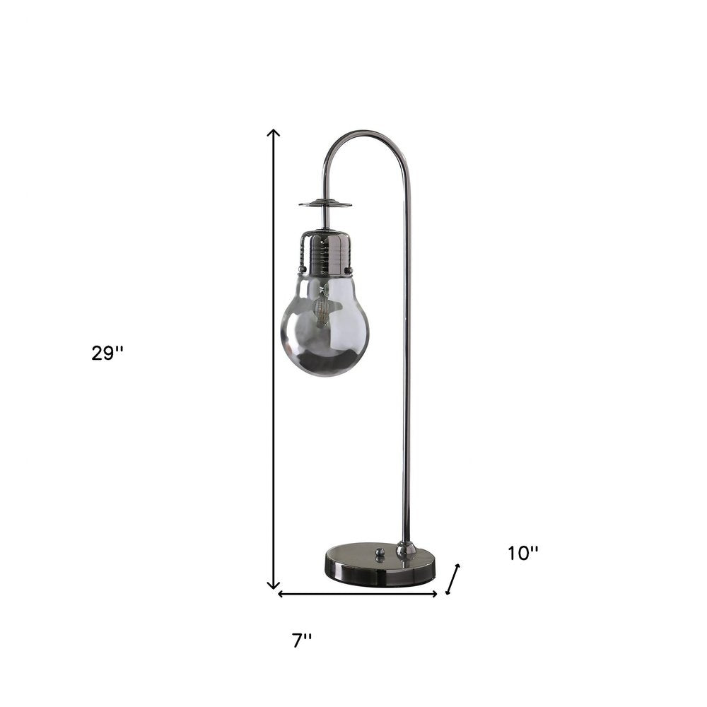 29" Black Metal Vintage Streetlight Desk Lamp HomeRoots
