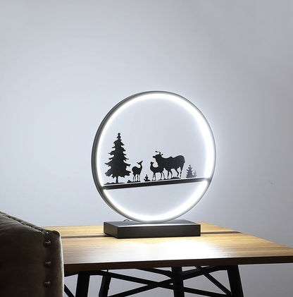 13" Black Bedside Led Table Lamp HomeRoots