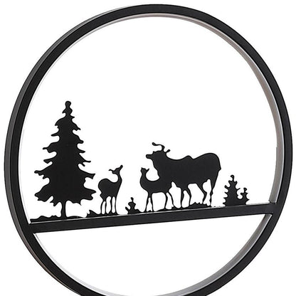 13" Black Bedside Led Table Lamp HomeRoots