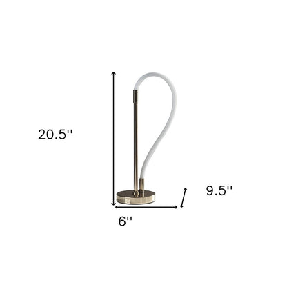 21" Gold Bedside Led Table Lamp HomeRoots