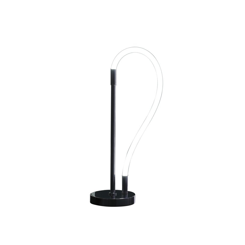 21" Silver Bedside Led Table Lamp — view 2