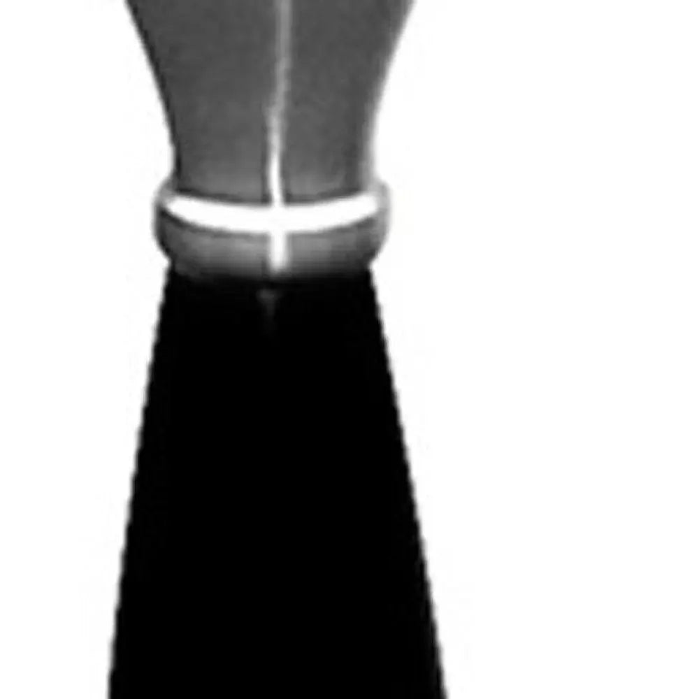 30" Black Solid Wood Bedside Table Lamp With White Shade HomeRoots