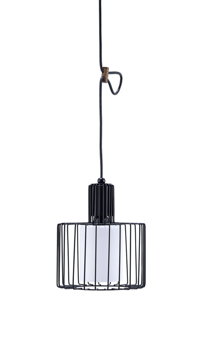 Black Metal Cage Hanging Light