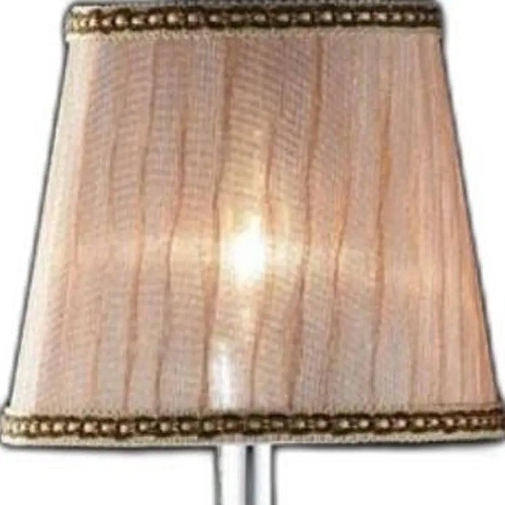 Silver and Pink Faux Crystal Dual Light Hanging Wall Sconce HomeRoots