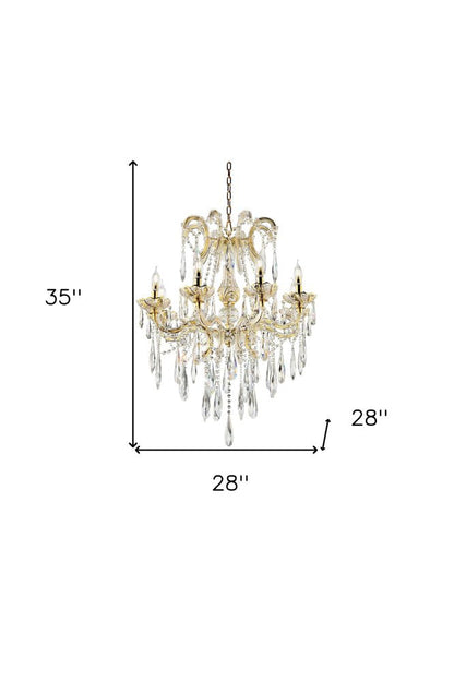 Candle Style Empire Transparent Glass Led Ceiling Light HomeRoots