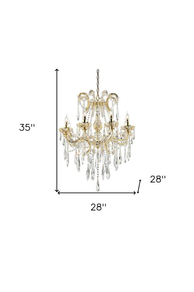 Candle Style Empire Transparent Glass Led Ceiling Light HomeRoots