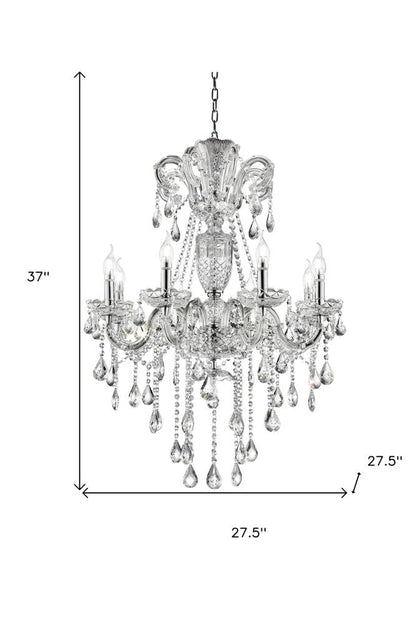 Candle Style Empire Transparent Glass Led Ceiling Light HomeRoots