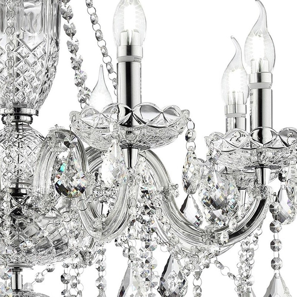 Candle Style Empire Transparent Glass Led Ceiling Light HomeRoots