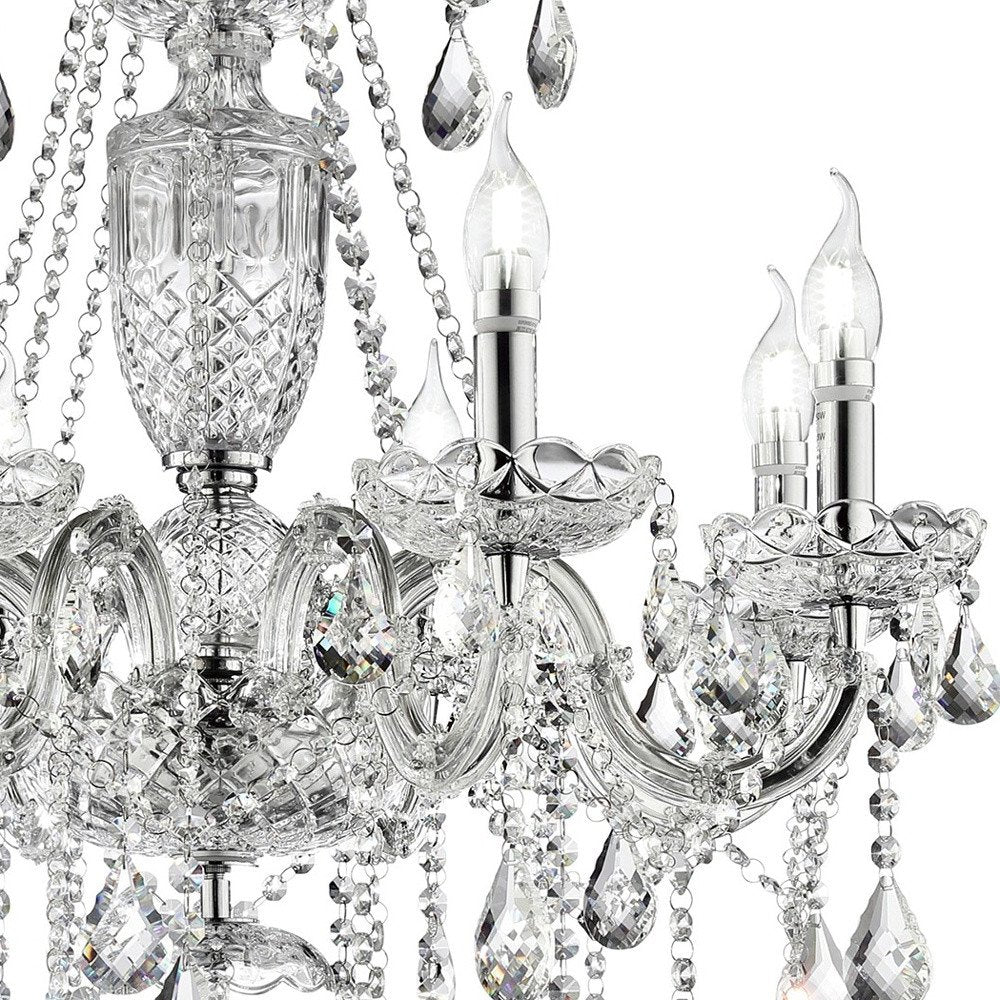 Candle Style Empire Transparent Glass Led Ceiling Light HomeRoots