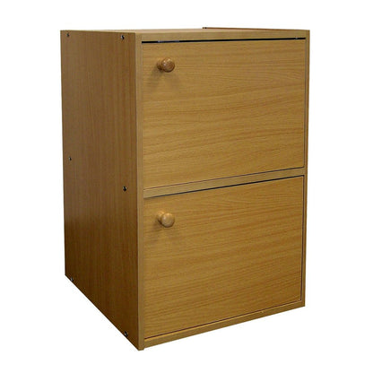 24" Natural Wood Bookcase HomeRoots