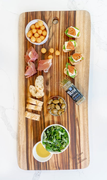 35" Artisan Organic Natural Wood Anti Bacterial Cutting Board HomeRoots