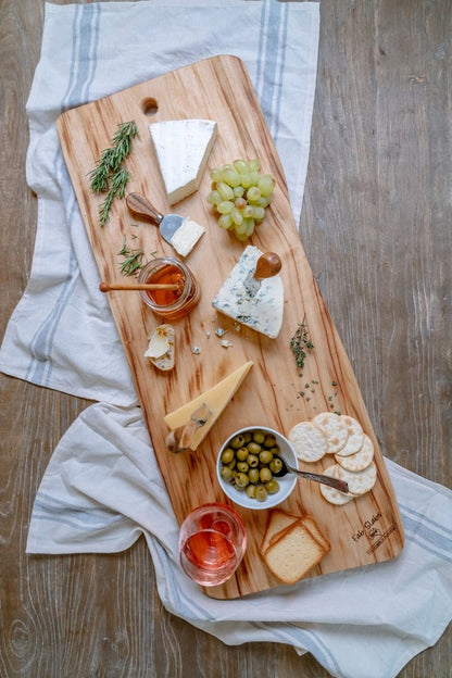 35" Artisan Organic Natural Wood Anti Bacterial Cutting Board HomeRoots