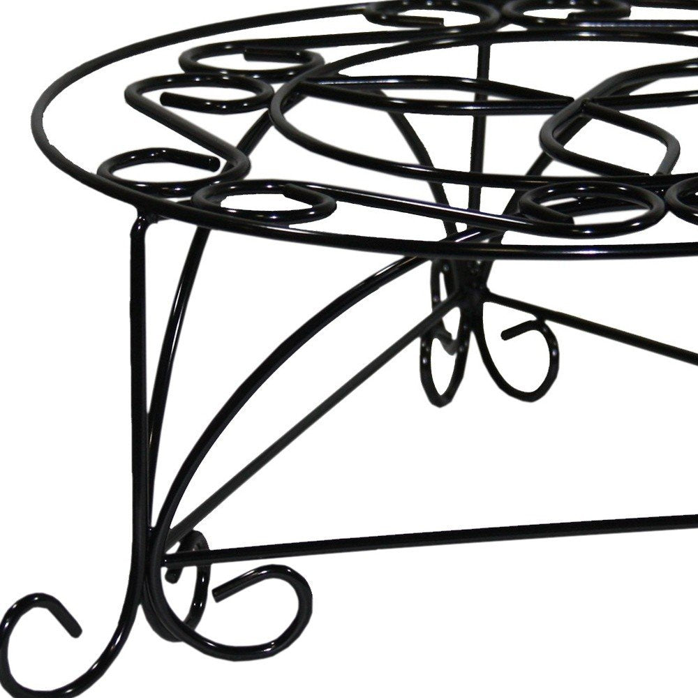 6" Black And Gold Metal Garden Accents Accessories HomeRoots