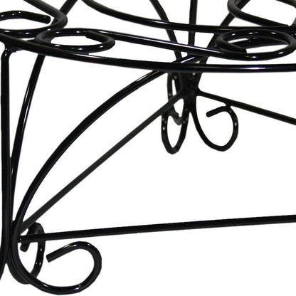 6" Black And Gold Metal Garden Accents Accessories HomeRoots