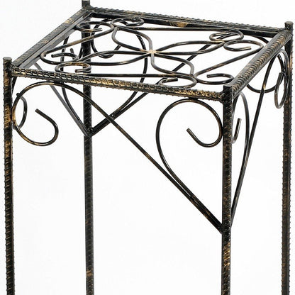26" Black And Gold Metal Garden Accents Accessories HomeRoots