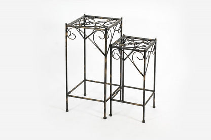 26" Black And Gold Metal Garden Accents Accessories HomeRoots