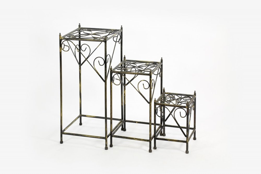 28" Black And Gold Metal Garden Accents Accessories HomeRoots