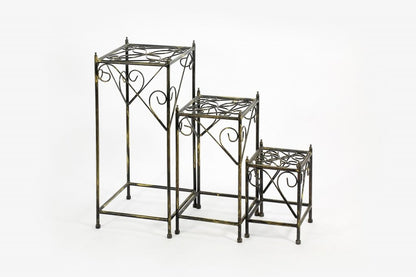 28" Black And Gold Metal Garden Accents Accessories HomeRoots
