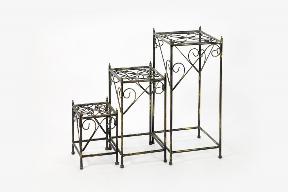 28" Black And Gold Metal Garden Accents Accessories HomeRoots