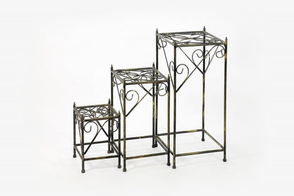 28" Black And Gold Metal Garden Accents Accessories HomeRoots