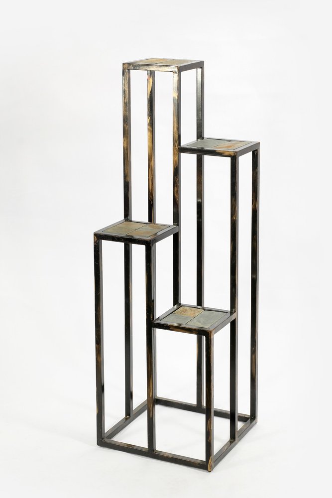 48" Black And Gold Metal Garden Accents Accessories HomeRoots