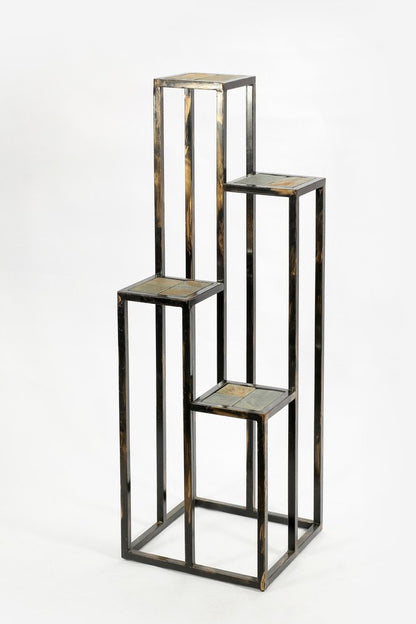 48" Black And Gold Metal Garden Accents Accessories HomeRoots