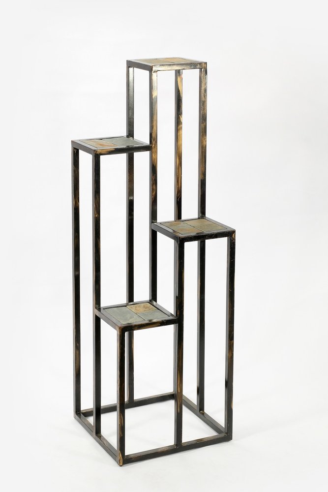 48" Black And Gold Metal Garden Accents Accessories HomeRoots