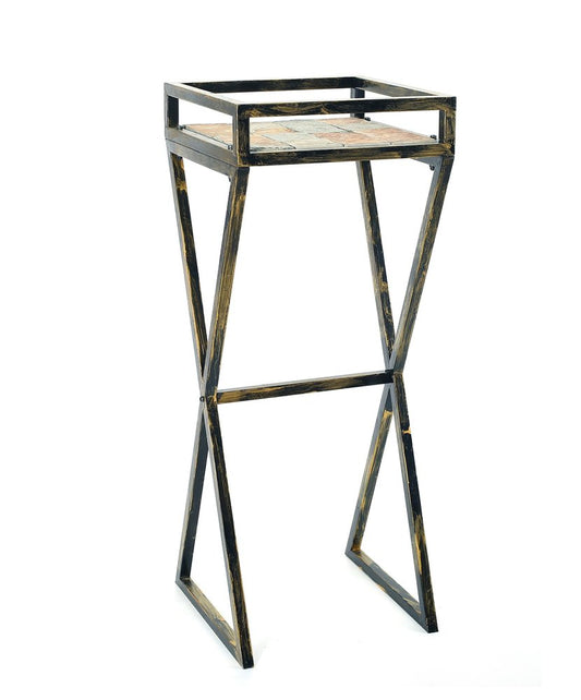 36" Black And Gold Metal Garden Accents Accessories