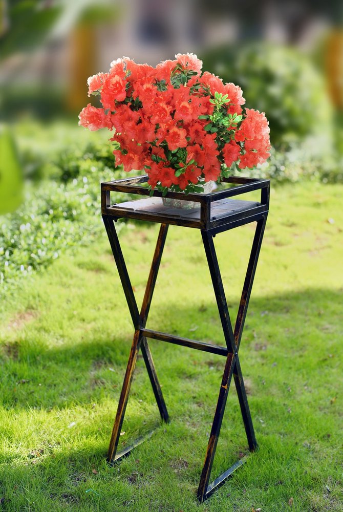 36" Black And Gold Metal Garden Accents Accessories HomeRoots