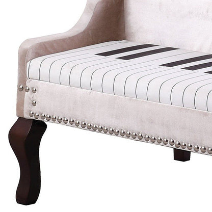 Silver Velour Baby Grand Piano Storage Bench HomeRoots