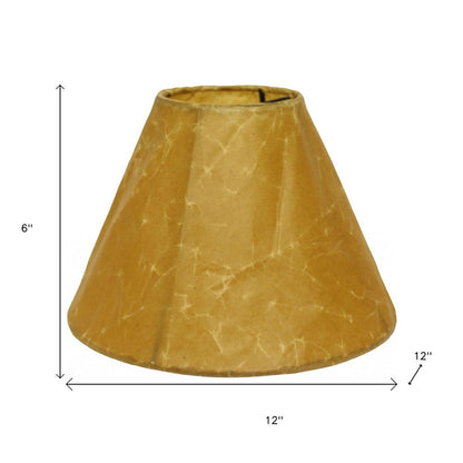 Brown Crinkle Oil Paper Empire Lamp Shade HomeRoots