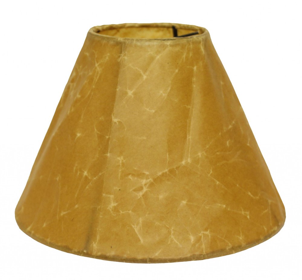 Brown Crinkle Oil Paper Empire Lamp Shade HomeRoots