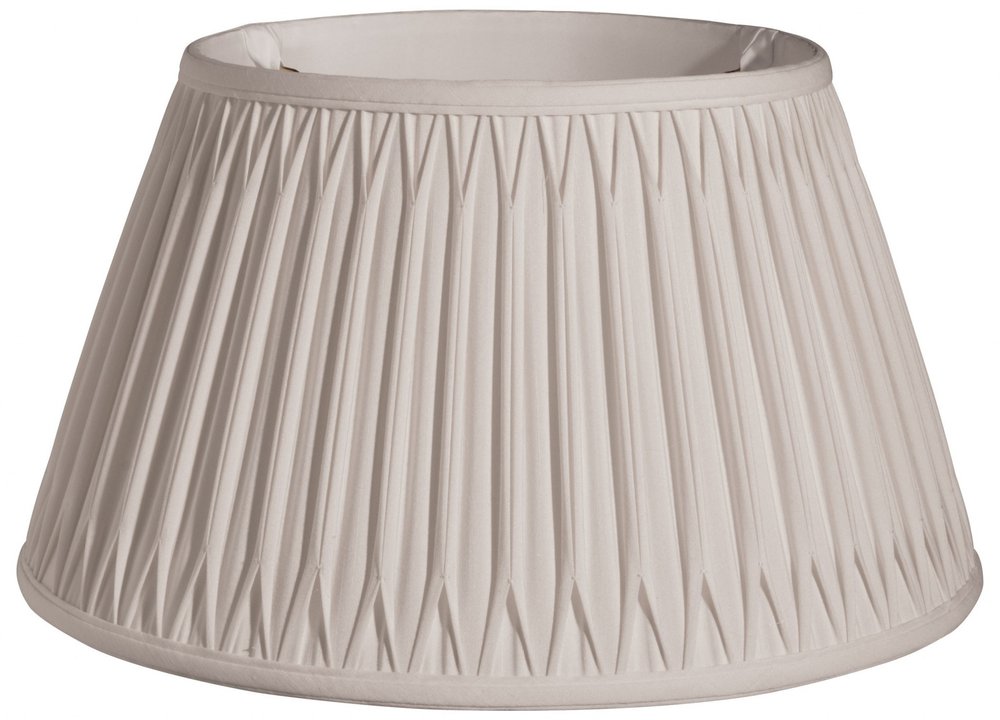 Cream Shantung Silk Pleated Drum Lamp Shade HomeRoots