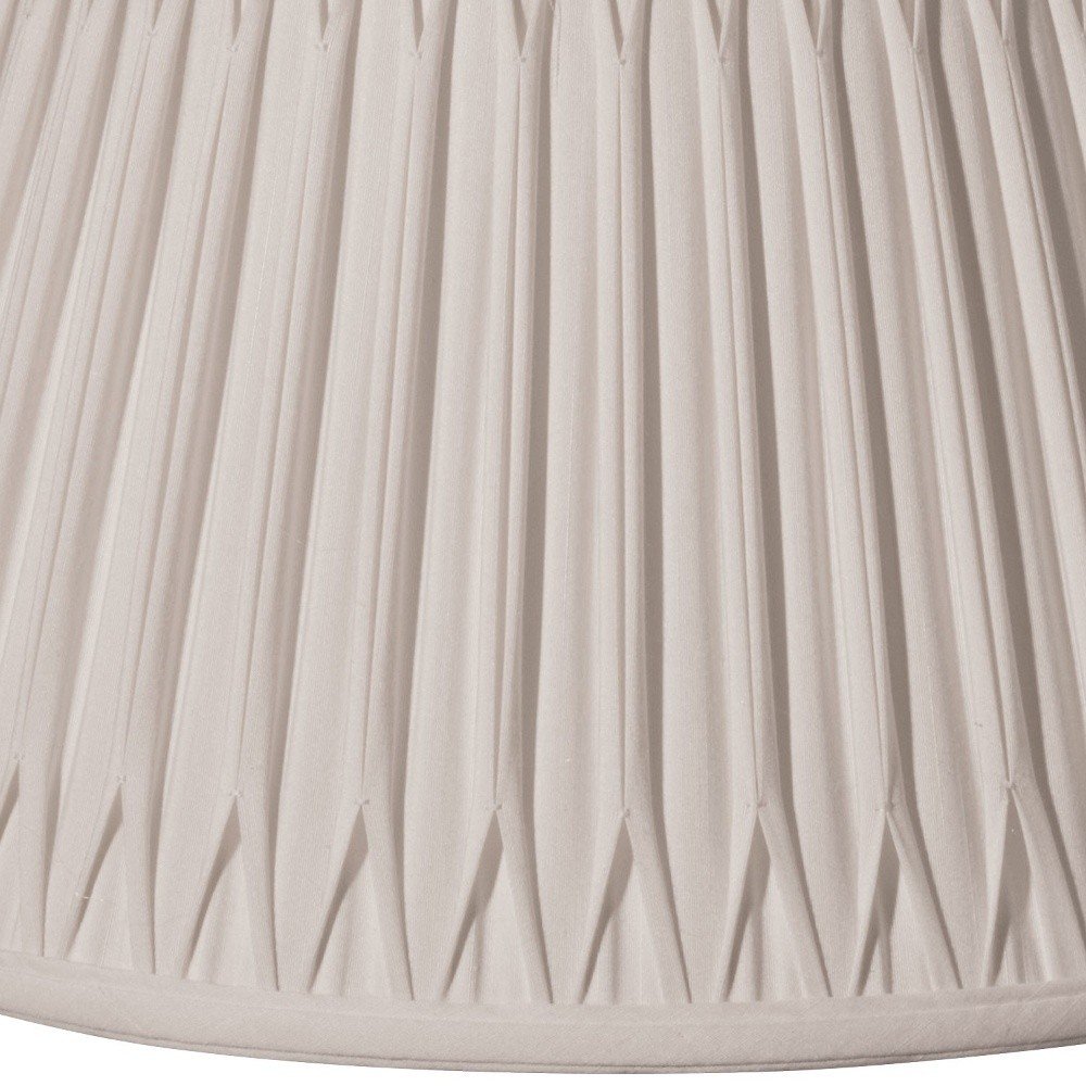 Cream Shantung Silk Pleated Drum Lamp Shade HomeRoots