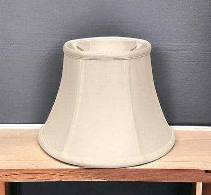 White Monay Shantung Silk Drum Lamp Shade HomeRoots