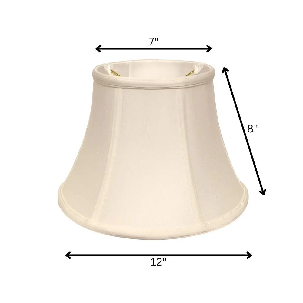 White Monay Shantung Silk Drum Lamp Shade HomeRoots