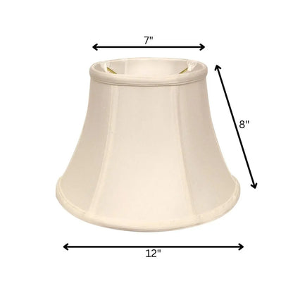 White Monay Shantung Silk Drum Lamp Shade HomeRoots