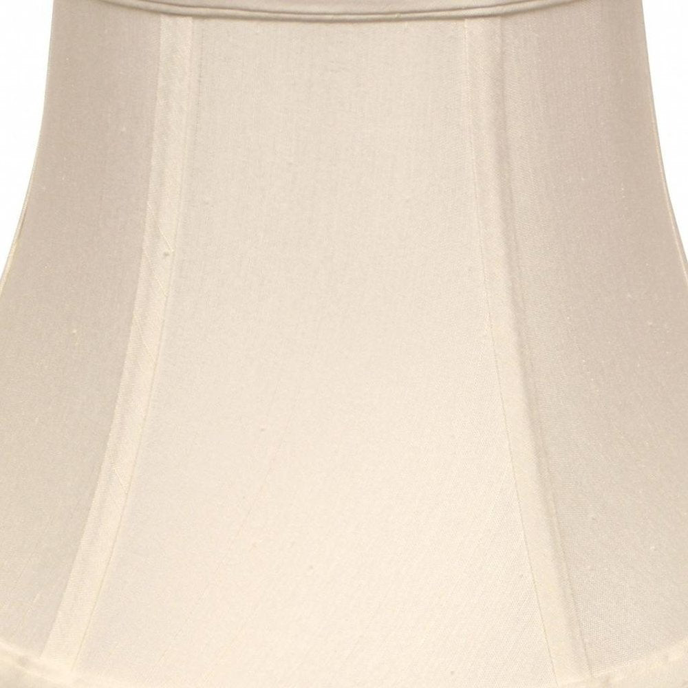 White Monay Shantung Silk Drum Lamp Shade HomeRoots