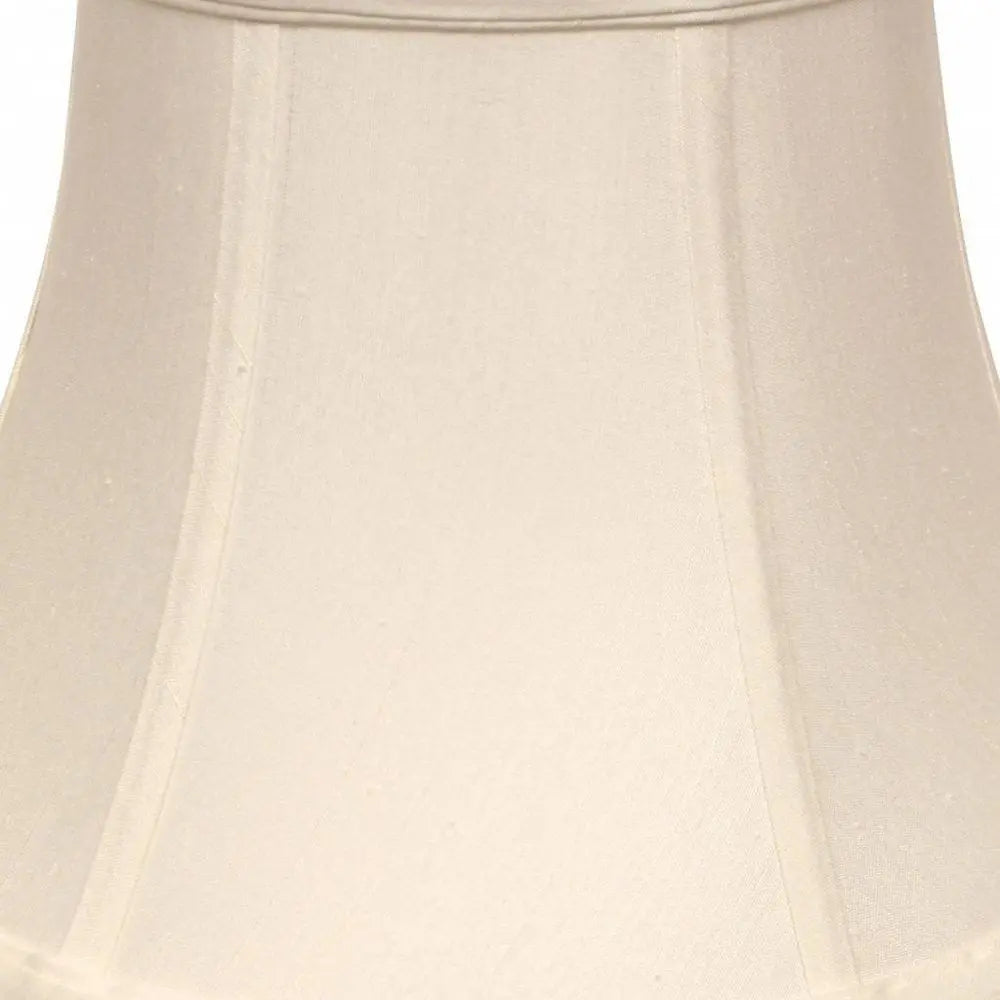 White Monay Shantung Silk Drum Lamp Shade HomeRoots