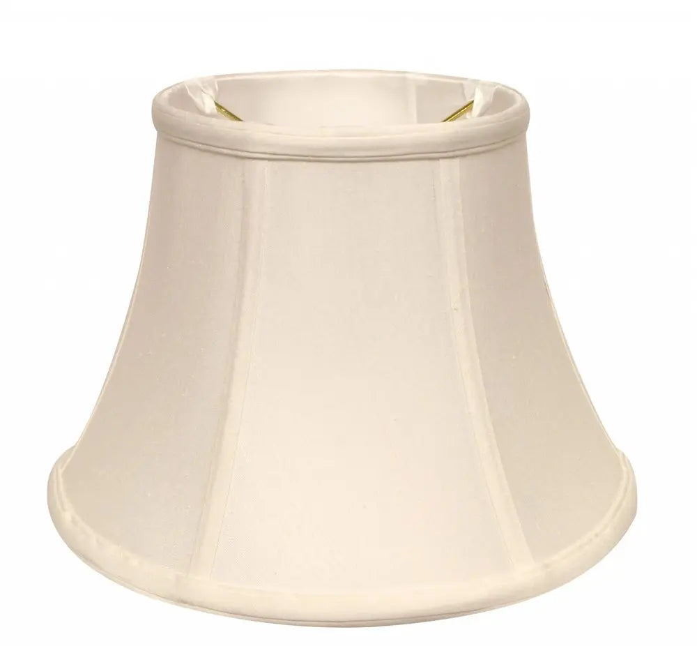 White Monay Shantung Silk Drum Lamp Shade HomeRoots